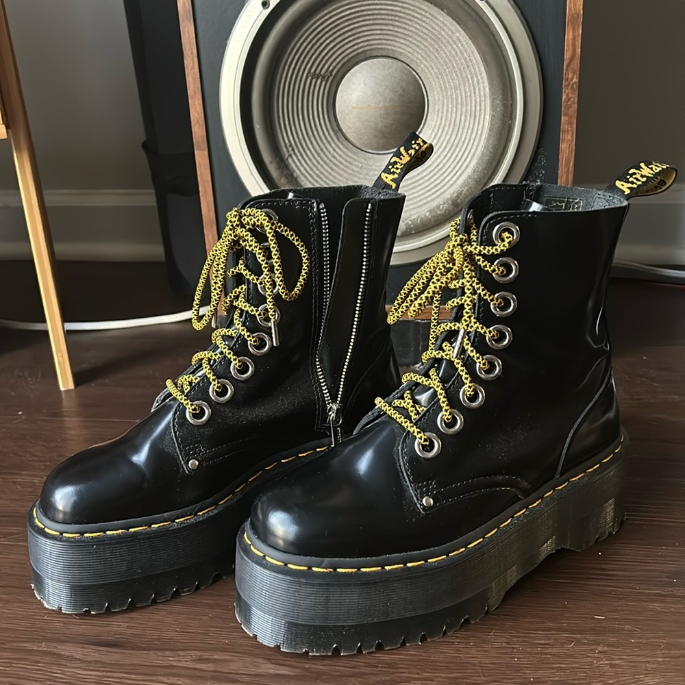 Dr. Martens Jadon max platform boots.
